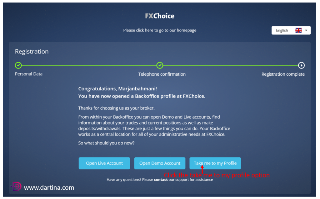 How to register FXChoice Broker