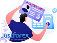 What documents are required to authenticate and open an account at JustForex broker?